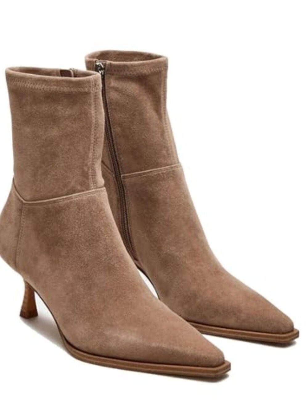 Womens Ankle Boots Kitten Heel Booties Pointed Toe Short Boots